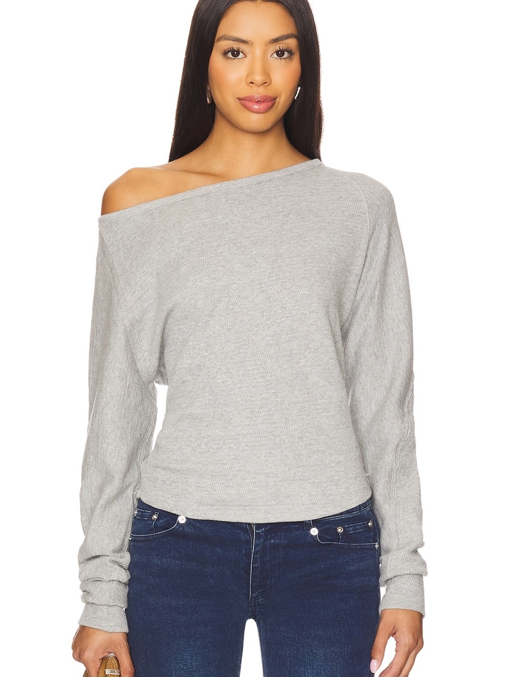 Free people We The Free Jess Long Sleeve In Heather Grey
